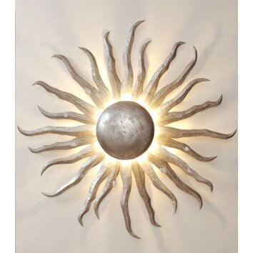 Plafonnier/Applique murale Holländer SONNE GIGANTE Argenté, 2 lumières