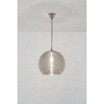 Suspension Holländer COLIBRI Argenté, 1 lumière