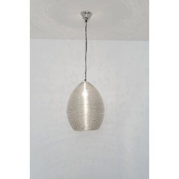 Suspension Holländer COLIBRI Argenté, 1 lumière