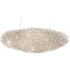 Suspension Holländer DIRIGIBILE OVAL Argenté, 20 lumières