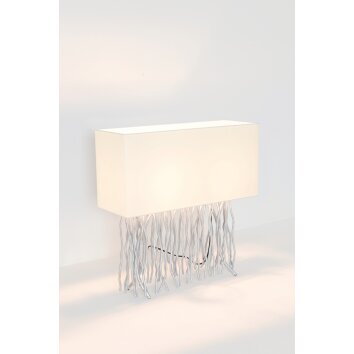 Lampe à poser Holländer CAPRI Argenté, 2 lumières