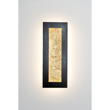 Applique murale Holländer DUPLICATO LED Brun, Or, Noir, 1 lumière