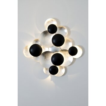 Applique murale Holländer BOLLADARIA LED Noir, Argenté, 9 lumières