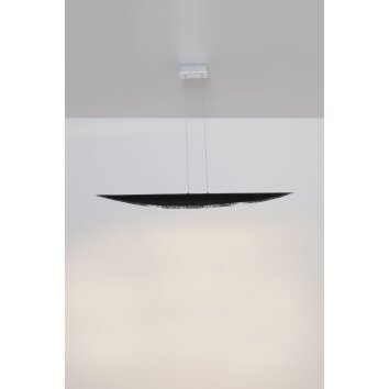 Suspension Holländer CHIASSO LED Argenté, 4 lumières