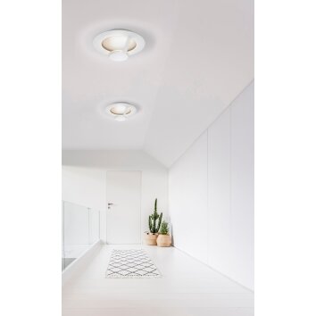 Plafonnier Grossmann FLAT LED Brun, Or, Blanc, 1 lumière