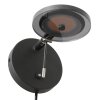 Applique murale Steinhauer Turound LED Noir, 1 lumière