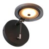 Applique murale Steinhauer Turound LED Noir, 1 lumière