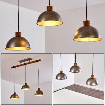 Suspension Tholen Brun, 3 lumières