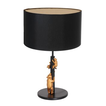 Lampe de table Steinhauer Animaux Or, Noir, 1 lumière