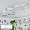 Plafonnier Carabajal LED Blanc, 1 lumière