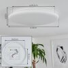 Plafonnier Magdala LED Blanc, 1 lumière