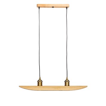 Suspension Elobra Colombia Retro Écru, 2 lumières