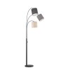 Lampadaire Fischer & Honsel Shade Noir, 3 lumières