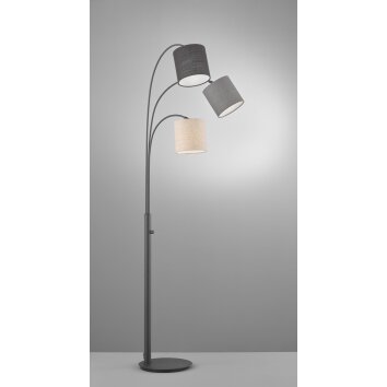 Lampadaire Fischer & Honsel Shade Noir, 3 lumières