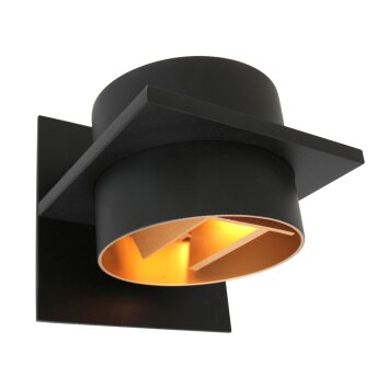 Applique murale Steinhauer Muro LED Noir, 1 lumière