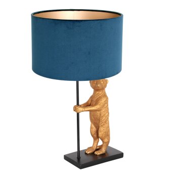 Lampe de table Steinhauer Animaux Or, Noir, 1 lumière