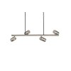 Suspension Trio MARLEY Nickel mat, 4 lumières