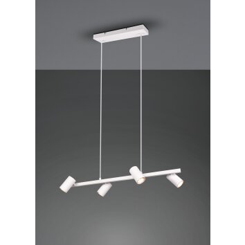 Suspension Trio MARLEY Blanc, 4 lumières