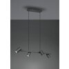 Suspension Trio MARLEY Noir, 4 lumières