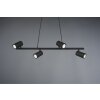 Suspension Trio MARLEY Noir, 4 lumières