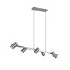 Suspension Trio MARLEY Nickel mat, 6 lumières