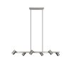 Suspension Trio MARLEY Nickel mat, 6 lumières