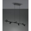 Suspension Trio MARLEY Noir, 6 lumières