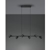 Suspension Trio MARLEY Noir, 6 lumières