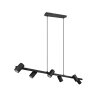 Suspension Trio MARLEY Noir, 6 lumières