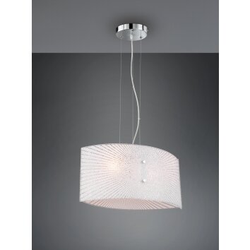 Suspension Trio Elisa Chrome, 2 lumières