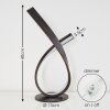 Lampe à poser Medle LED Rouille, 1 lumière