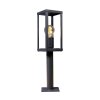 Borne lumineuse Lutec KARO Couleur bois, Noir, 1 lumière