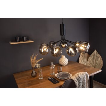 Suspension Luce Design NEPTUN Noir, 9 lumières