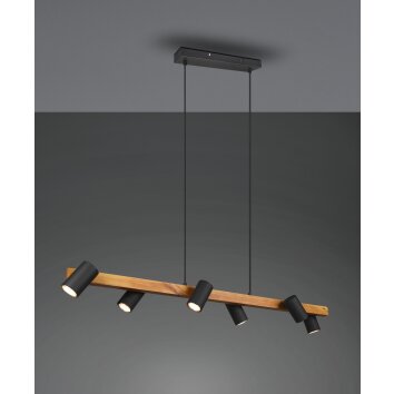 Suspension Trio MARLEY Noir, 6 lumières