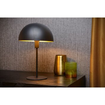 Lampe de table Lucide SIEMON Noir, 1 lumière