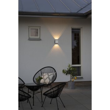 Applique murale d'extérieur Konstsmide Chieri LED Blanc, 4 lumières