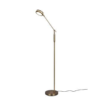 Lampadaire Trio Franklin LED Vieux laiton, 1 lumière