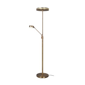 Lampadaire Trio Franklin LED Vieux laiton, 2 lumières