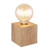 Lampe de table Globo ERNA Bois clair, 1 lumière