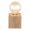 Lampe de table Globo ERNA Bois clair, 1 lumière