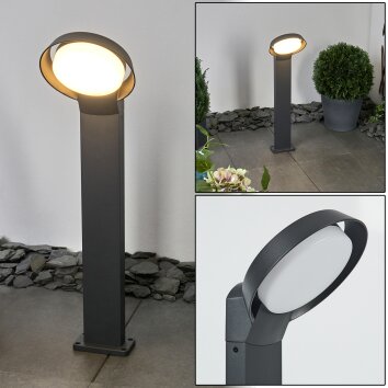 Borne lumineuse Kelo LED Anthracite, 1 lumière