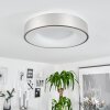 Plafonnier Playas LED Argenté, Blanc, 1 lumière