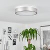 Plafonnier Playas LED Argenté, Blanc, 1 lumière