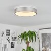 Plafonnier Playas LED Argenté, Blanc, 1 lumière