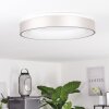 Plafonnier Playas LED Argenté, Blanc, 1 lumière