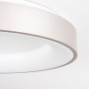 Plafonnier Playas LED Argenté, Blanc, 1 lumière