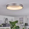 Plafonnier Playas LED Argenté, Blanc, 1 lumière