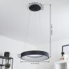 Suspension Playas LED Noir, 1 lumière