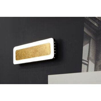 Applique murale Luce Design Solaris LED Noir doré, Blanc, 1 lumière