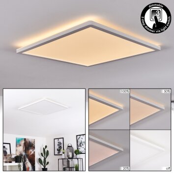 Plafonnier Boyero LED Blanc, 1 lumière